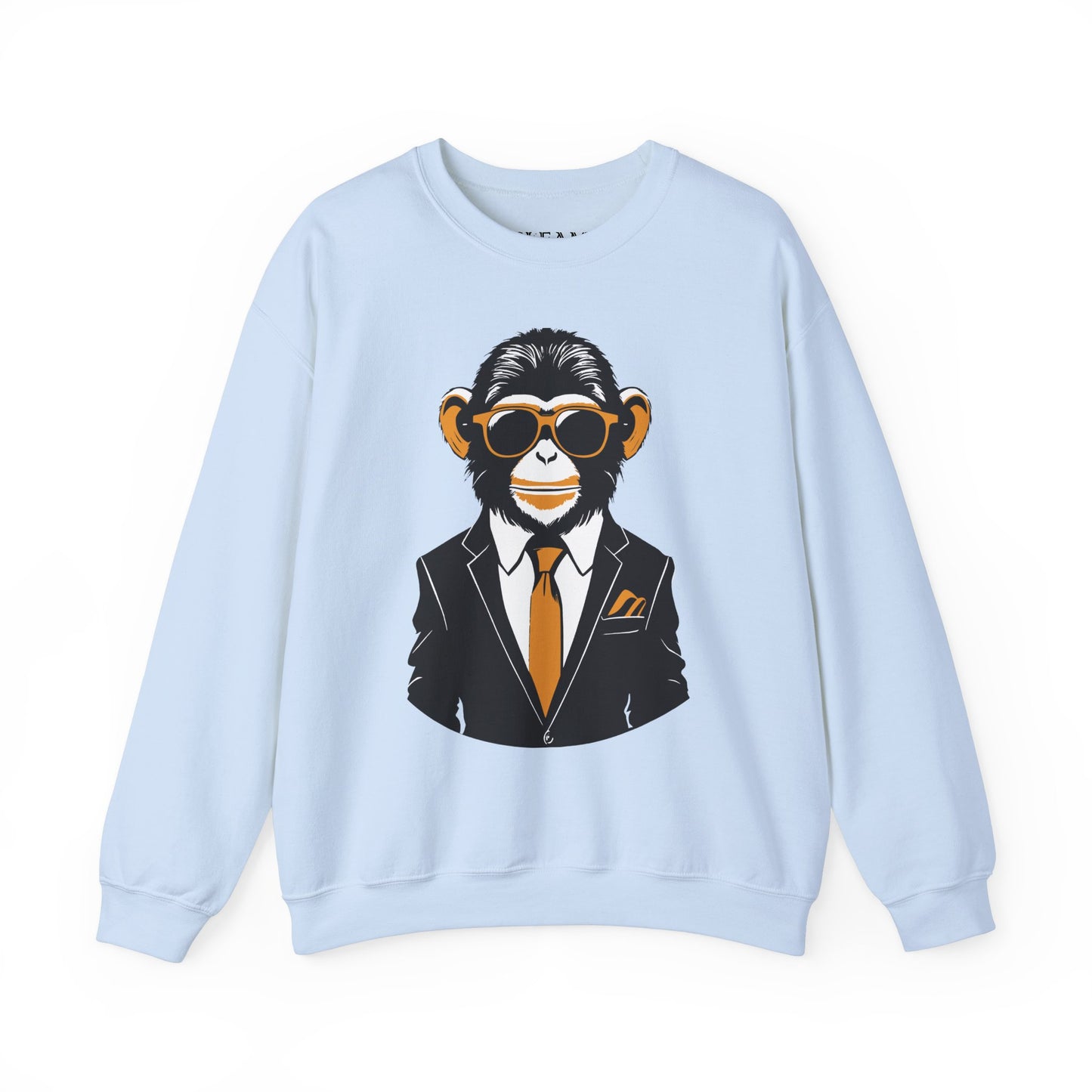 Cool Monkey Sweatshirt, Cozy Pullover Jumper, Relaxing Sweater