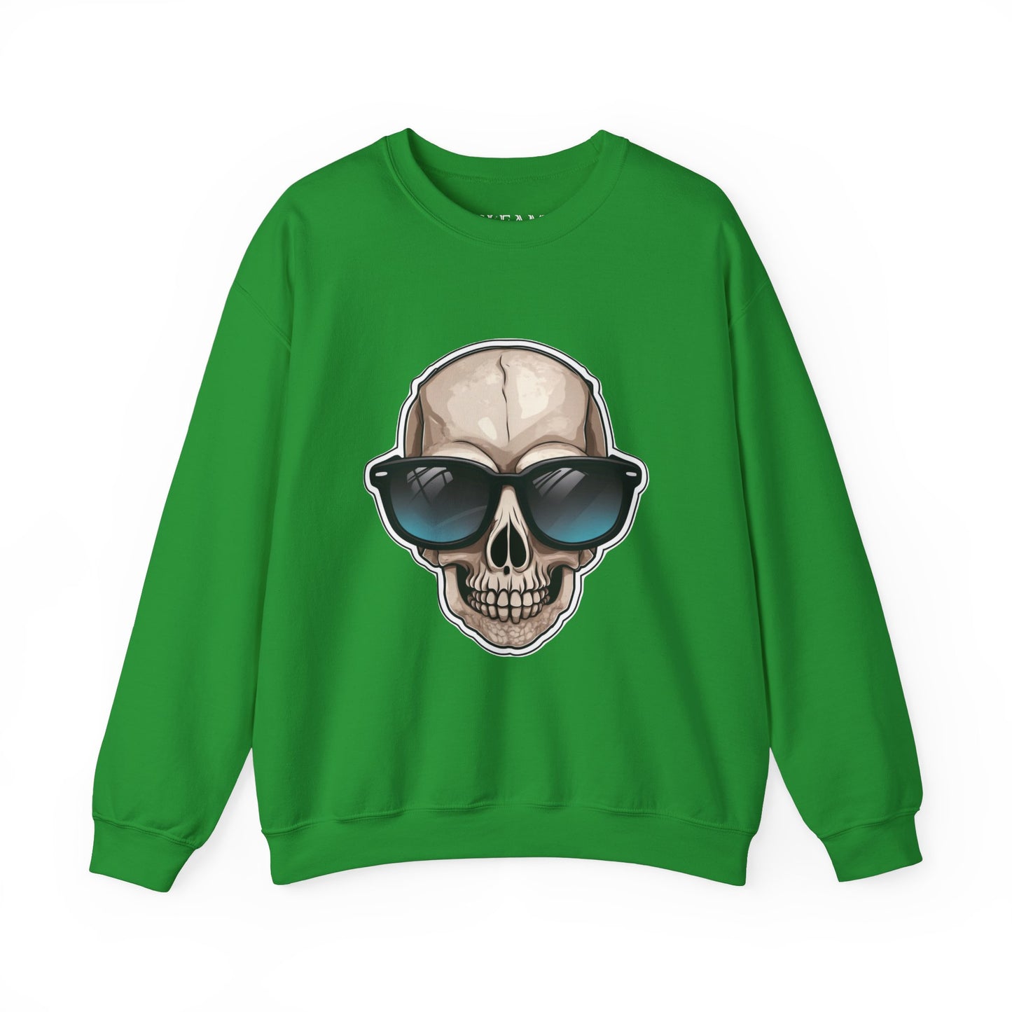 Cool Skull Sweatshirt, Cozy Pullover Jumper, Relaxing Sweater