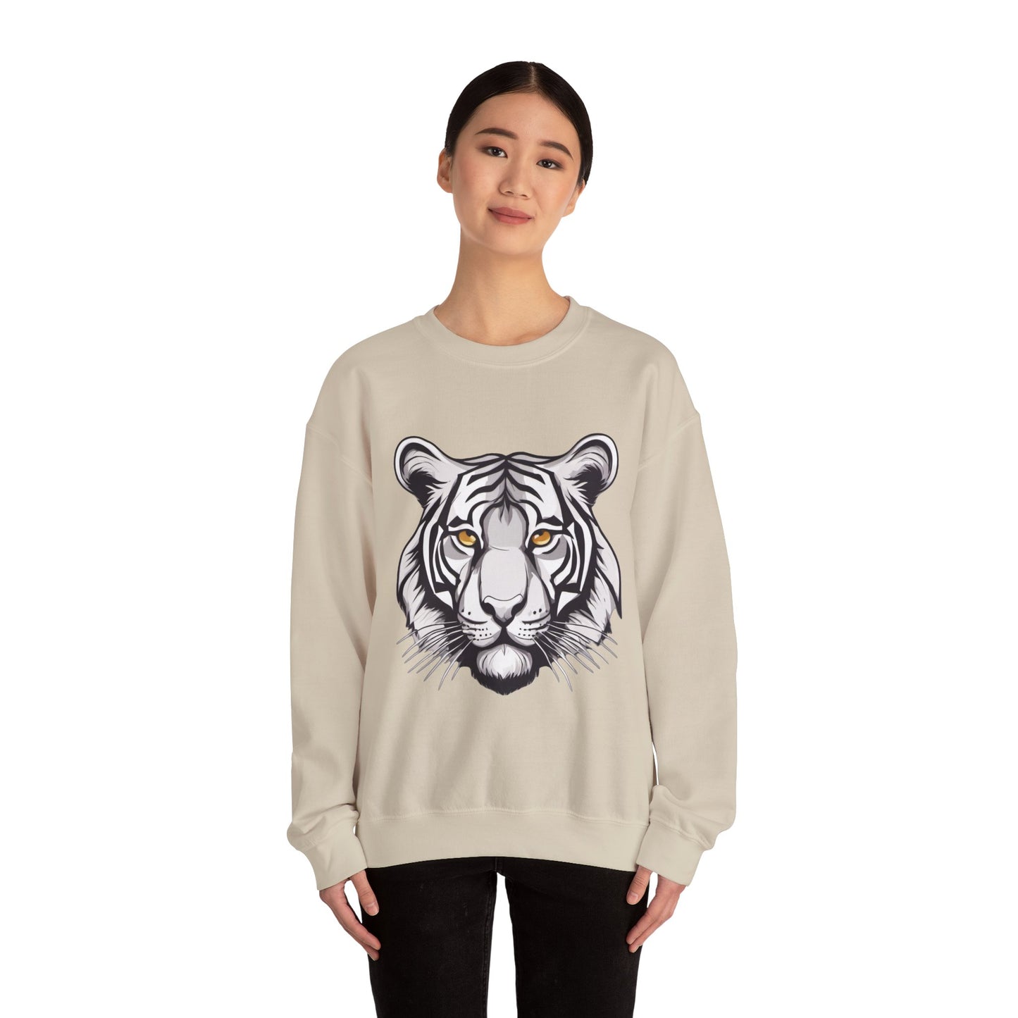 Tiger Sweatshirt, Cozy Pullover Jumper, Relaxing Sweater