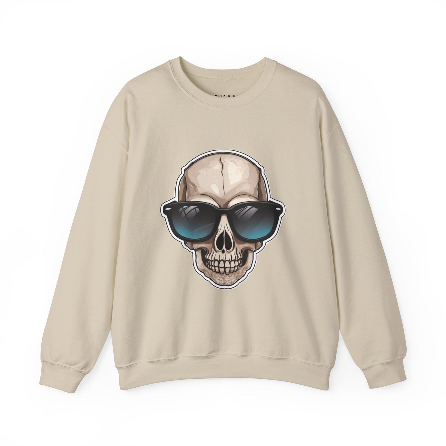 Cool Skull Sweatshirt, Cozy Pullover Jumper, Relaxing Sweater