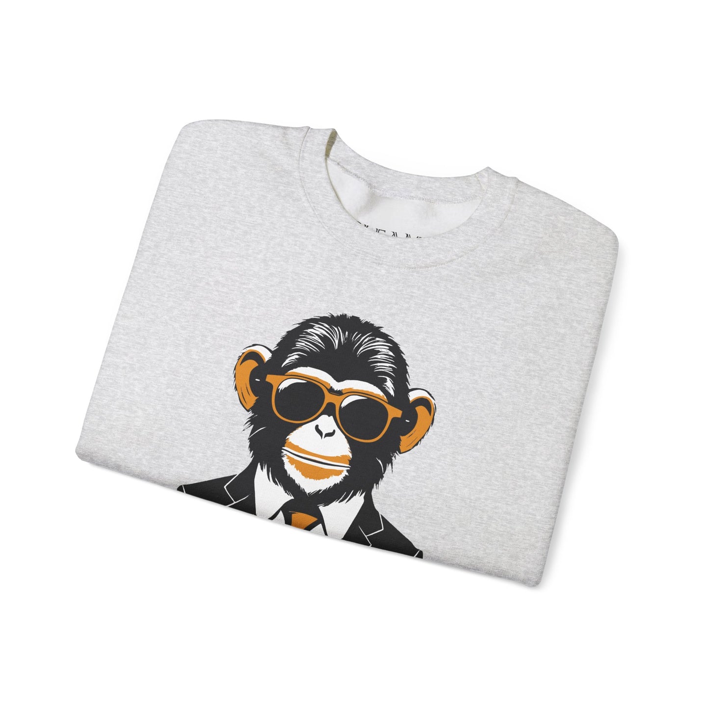 Cool Monkey Sweatshirt, Cozy Pullover Jumper, Relaxing Sweater