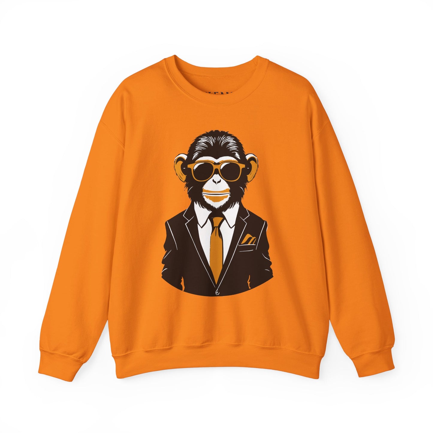 Cool Monkey Sweatshirt, Cozy Pullover Jumper, Relaxing Sweater