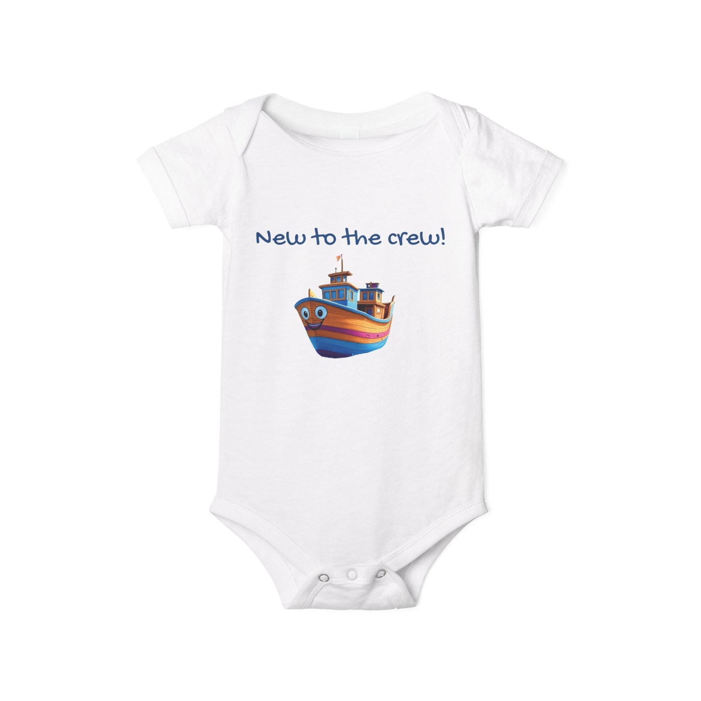 New to the crew! Onesie, Baby Bodysuit, Infant Jumpsuit, Baby Shower Gift