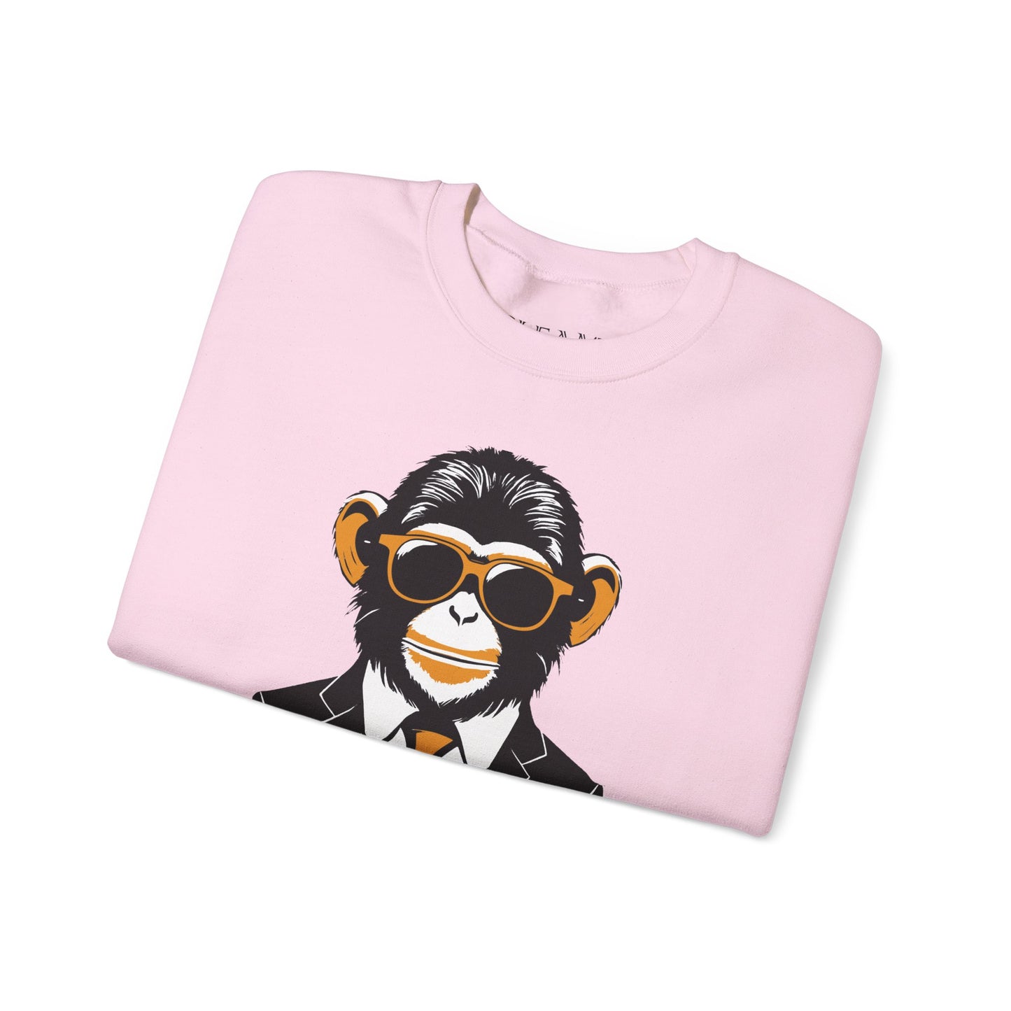 Cool Monkey Sweatshirt, Cozy Pullover Jumper, Relaxing Sweater