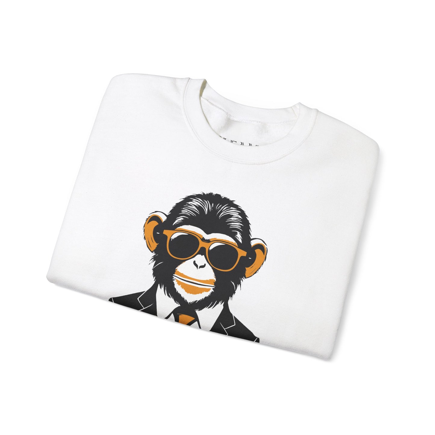 Cool Monkey Sweatshirt, Cozy Pullover Jumper, Relaxing Sweater