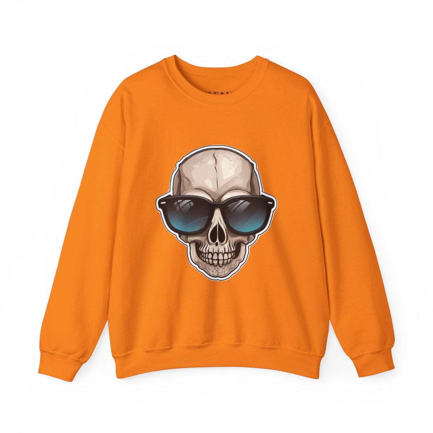 Cool Skull Sweatshirt, Cozy Pullover Jumper, Relaxing Sweater