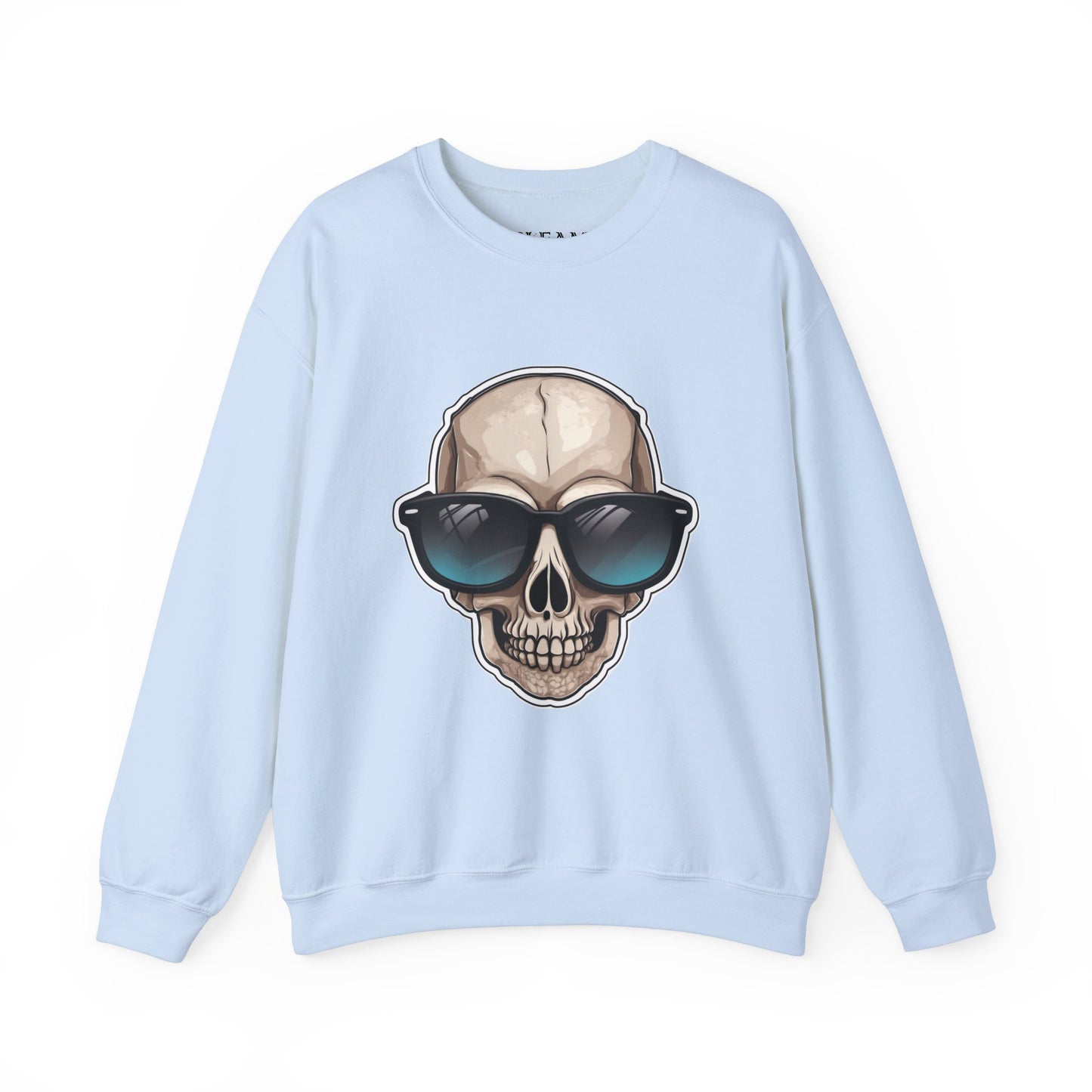 Cool Skull Sweatshirt, Cozy Pullover Jumper, Relaxing Sweater