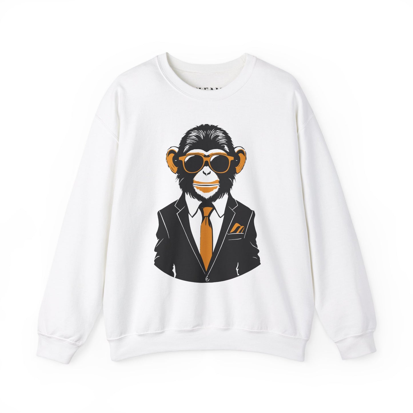 Cool Monkey Sweatshirt, Cozy Pullover Jumper, Relaxing Sweater