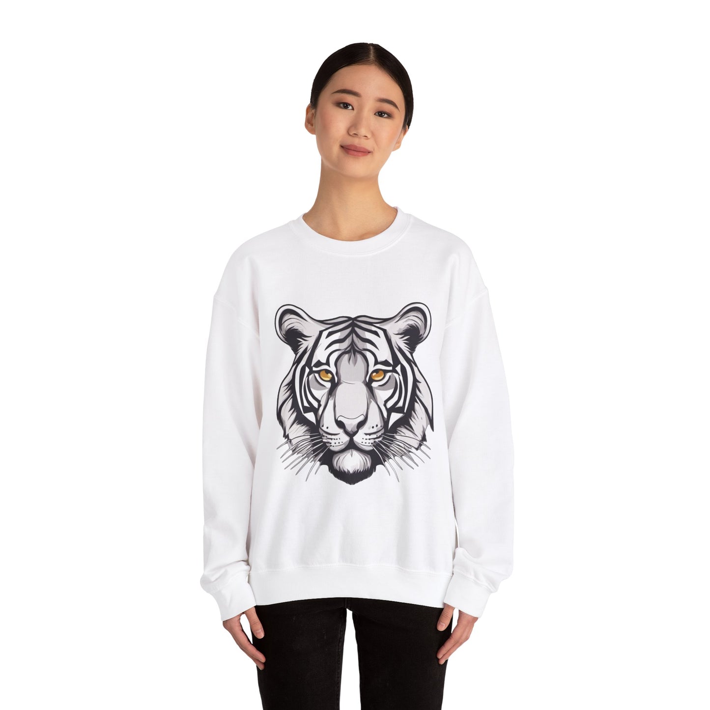 Tiger Sweatshirt, Cozy Pullover Jumper, Relaxing Sweater