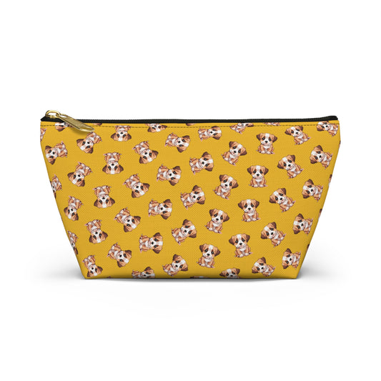 Cute Puppy Accessory Pouch, Dog Lover Gift, Small Makeup Bag, Cosmetic Organizer, Zipper Pouch, Travel Toiletry Bag